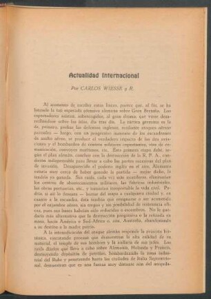 Actualidad internacional