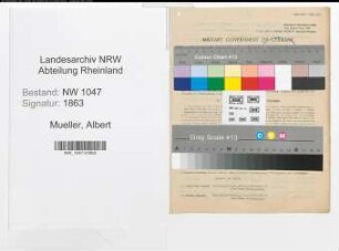 Entnazifizierung Albert Mueller , geb. 18.10.1901 (Lehrer)