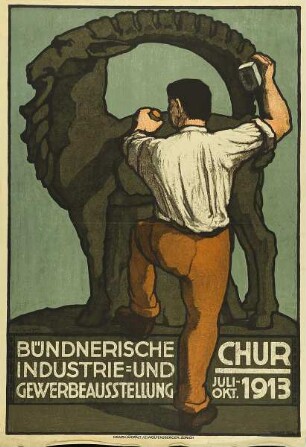 Bündnerische Industrie- und Gewerbeausstellung Chur Juli-Okt. 1913