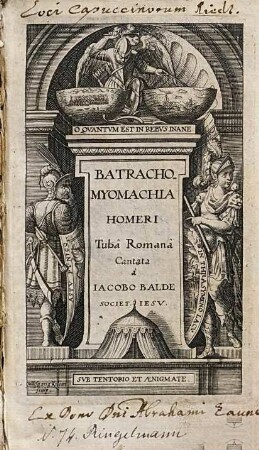 Batrachomyomachia Homeri Tubâ Romanâ Cantata