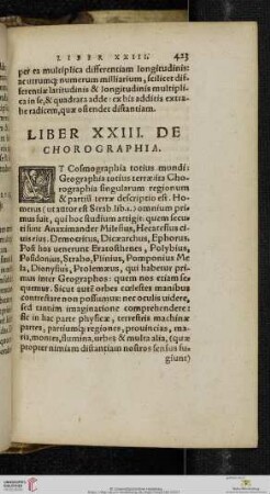 Liber XXIII De Chronographia