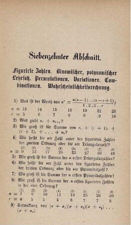 Siebenzehnter Abschnitt.