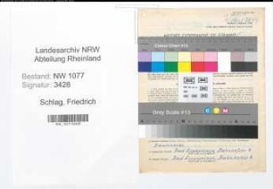 Entnazifizierung Friedrich Schlag , geb. 02.01.1910 (Polizist)