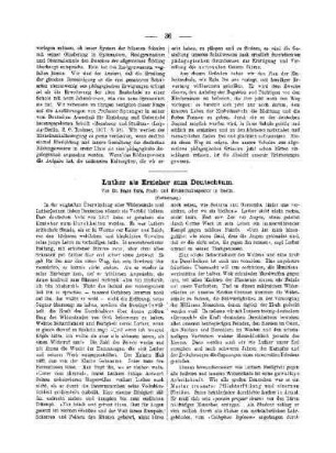 Luther als Erzieher zum Deutschtum : (Fortsetzung)