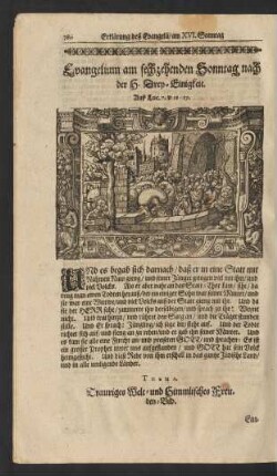 Evangelium am sechzehenden Sonntag nach der H. Drey-Einigkeit. ...