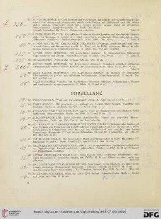 Porzellane (Nr. 62-95)