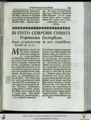 In Festo Corporis Christi.