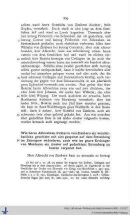 Wie herrn Albrechten freiherrn von Zimbern ain wunderbarliche geschicht … widerfaren...