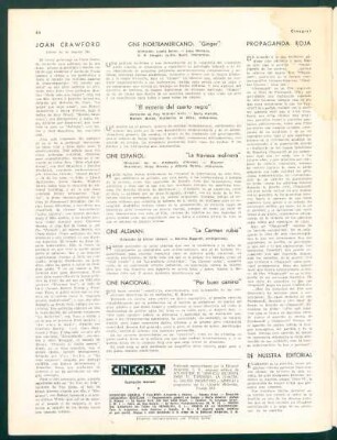 Cine norteamericano, cine español, cine alemán, cine nacional