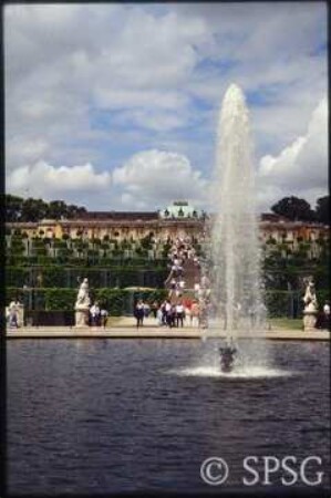 Potsdam, Park Sanssouci, Parterre Große Fontäne.