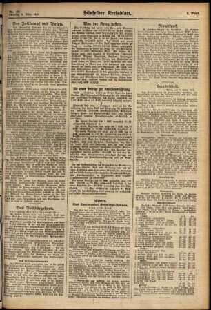 Zweite Ausgabe vom Dienstag, den 09. März 1926.