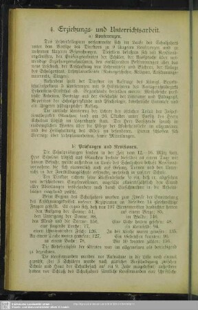 4. Erziehungs- und Unterrichtsarbeit