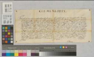 Papst Clemens IX. dankt Bischof Ferdinand von Paderborn.
