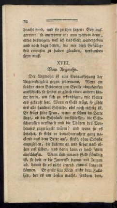 XVIII. Vom Argwohn.