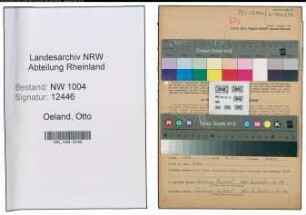 Entnazifizierung Otto Oeland , geb. 15.11.1910 (Fahrer)