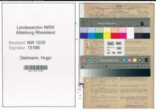 Entnazifizierung Hugo Deilmann , geb. 11.01.1886 (Steiger)