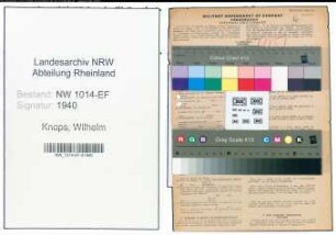 Entnazifizierung Wilhelm Knops , geb. 16.08.1881 (Landwirt)