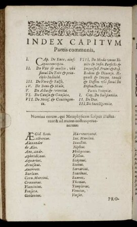 Index Capitum Partis communis