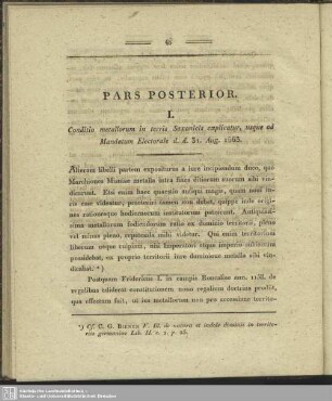 Pars Posterior