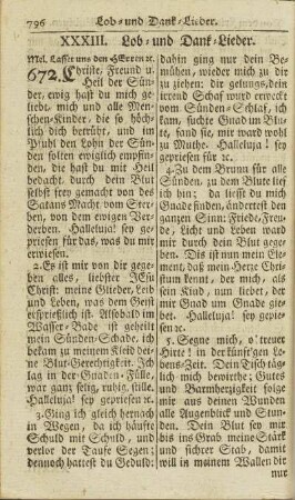 XXXIII. Lob- und Dank-Lieder.