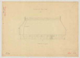 Lenzerwische (Kreis Westprignitz): [Rosinscher Hof]. [Bauernhaus] (Westansicht)