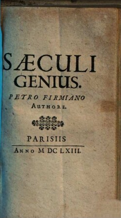 Saeculi Genius