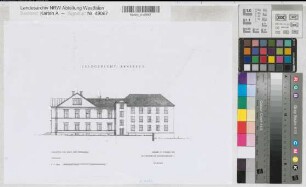 Arnsberg, Landgericht, Ansicht, Vorentwurf für Erweiterungsbau