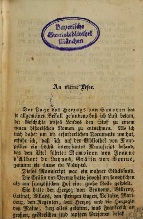 Die Gräfin von Verrue : Von Alexander Dumas. Aus dem Französischen von Gottlob Fink, 1