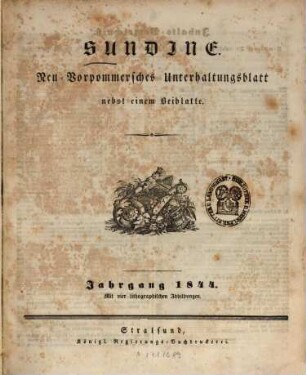 Sundine : Unterhaltungsblatt für Neu-Vorpommern und Rügen. 18. 1844
