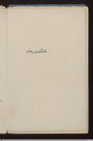 Aquarelles