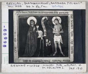Breslau, Barbarakirche: Barbara Polani, Votivtafel