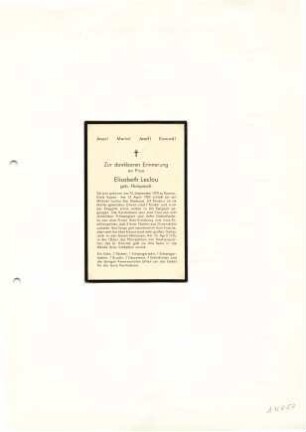 Leclou, Elisabeth geb. Hompesch