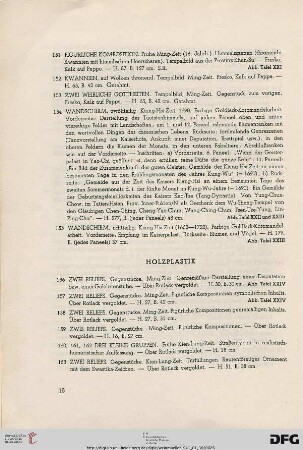 Holzplastik (Nr. 156-165)
