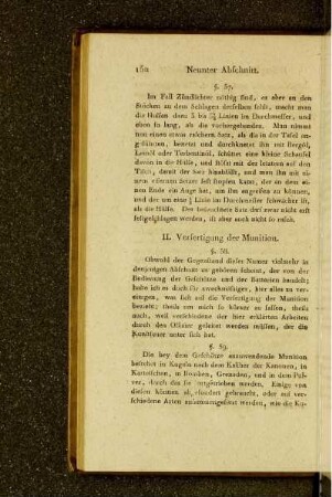 II. Verfertigung der Munition.