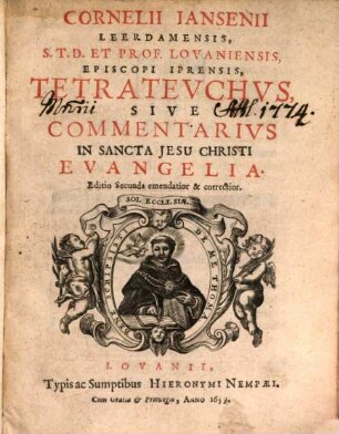 Tetrateuchus : sive Commentarius in ... Evangelia
