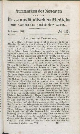 1. August 1834. No 15.