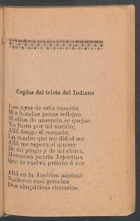 Coplas del triste del Indiano