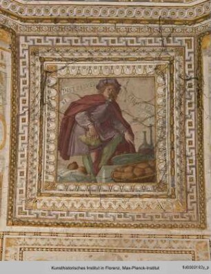 Freskenzyklus : Glaube, Liebe, Hoffnung mit Darstellungen des Paulus, Moses, des Mildtätigen und des Armen