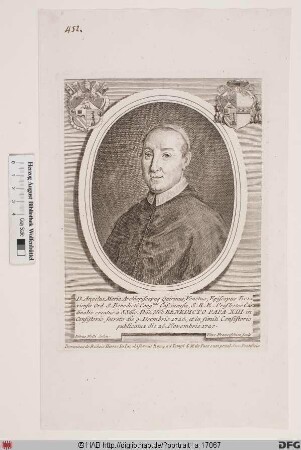 Bildnis Angelo Maria (Taufn.: Geronimo) Querini (Quirini)