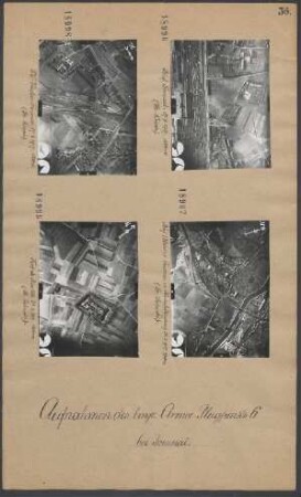 Südwestliche Weichen Tournay 17.03.1917, 1500 m