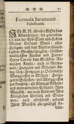 Formula Juramenti Fidelitatis.