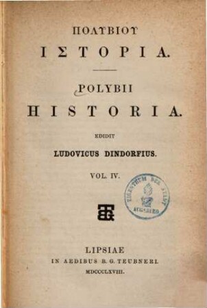 Polybii Historia, 4