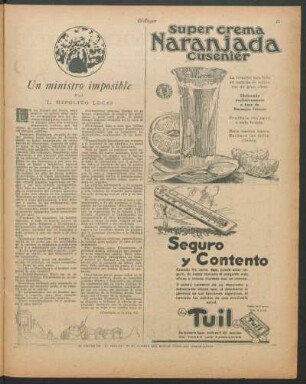 Un ministro imposible