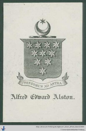 [Provenienz]: Alston, Alfred Edward