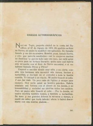 Rasgos autobiográficos