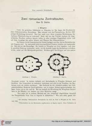 1: Zwei romanische Zentralbauten