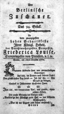 4.1770,94: Das 94. Stück