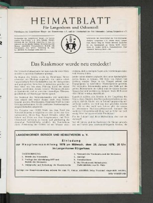 Das Raakmoor wurde neu entdeckt!