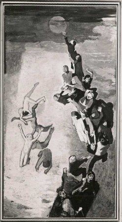 Mittelstück eines Triptychons: Trennung der Seligen und der Verdammten