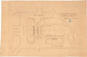 Schmidt, Heinrich von; Brüssel - Laeken (Belgien); Eglise Notre Dame, Portal und Turm - Lageplan